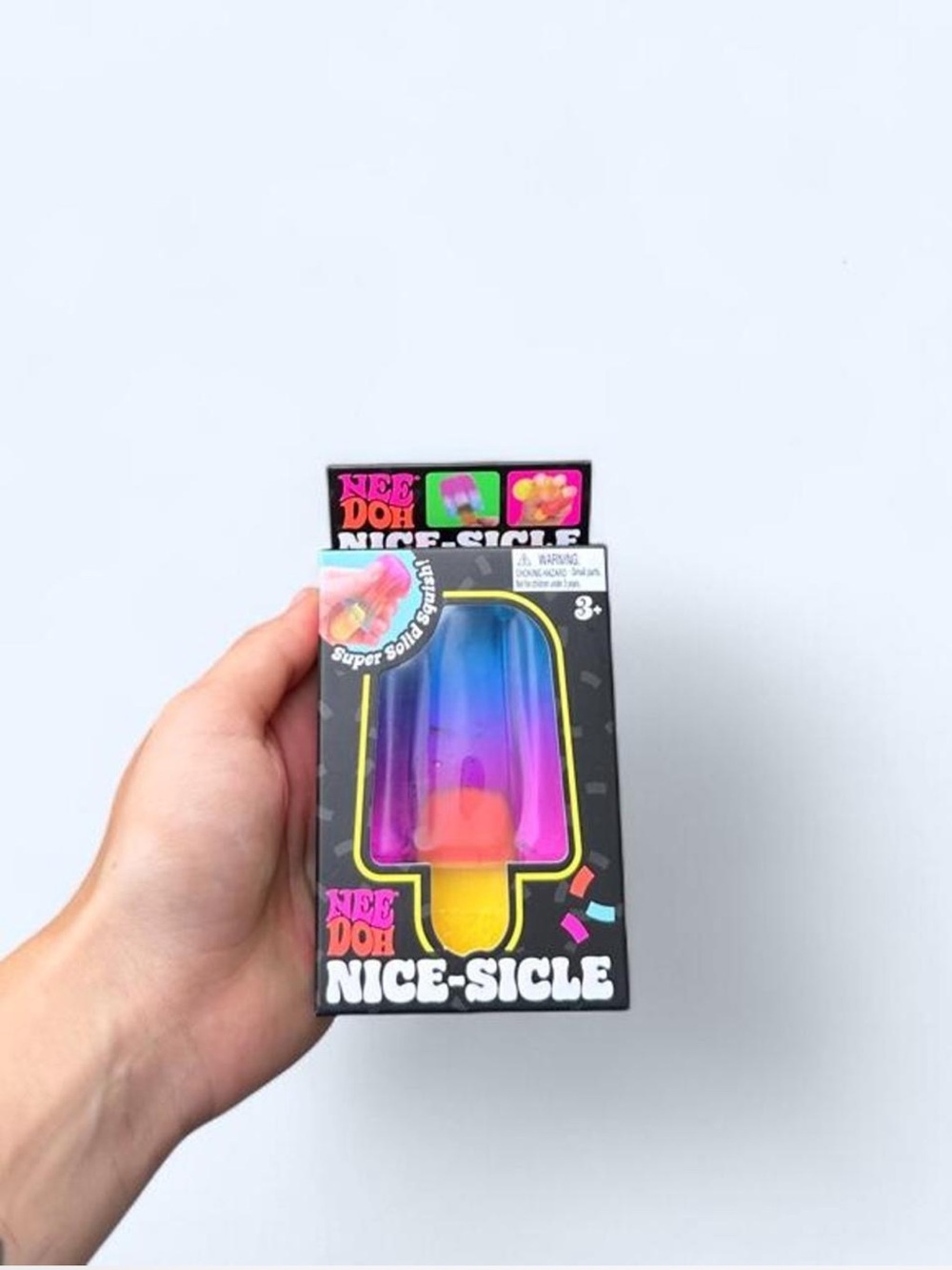 Nee Doh Nice-Sicle Multicolor Stress Toy - Rainbow Popsicle